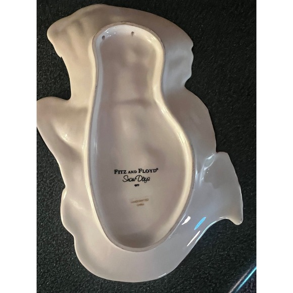 Fitz and Floyd Snow Days Snowman Platter Holiday Wall Decor Christmas - Picture 2 of 3